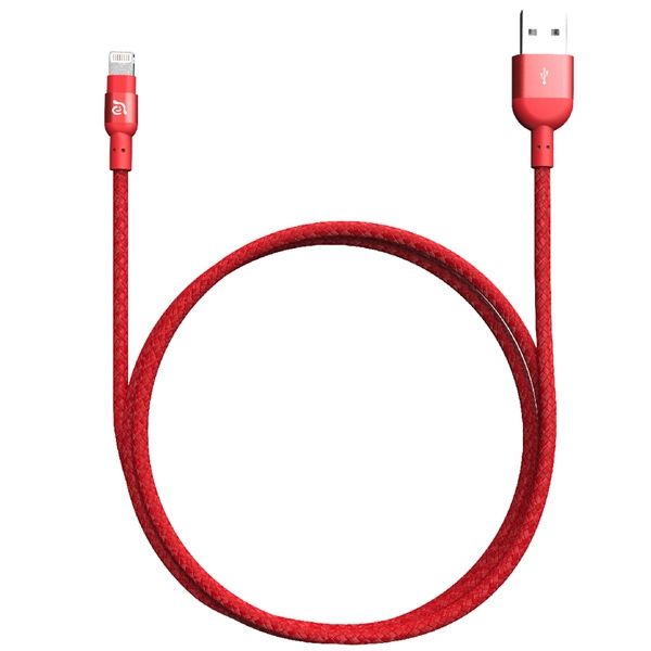 Кабель USB - Lightning ADAM elements PeAk III 1,2 м, красный