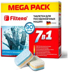 Filtero Таблетки для ПММ "7 в 1" МЕГАПАК 90 шт., Арт 703 - new