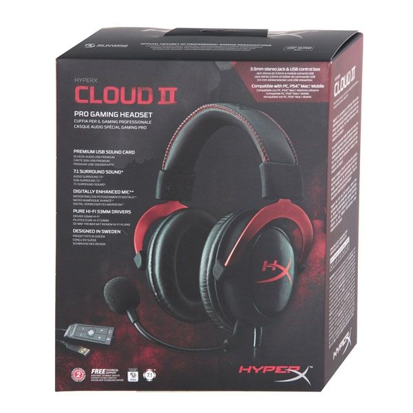 Проводные наушники Kingston HyperX Cloud II (пайка звуковой карты)