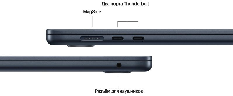Ноутбук Apple MacBook Air 15 16/512Gb (MXD43) полуночный черный
