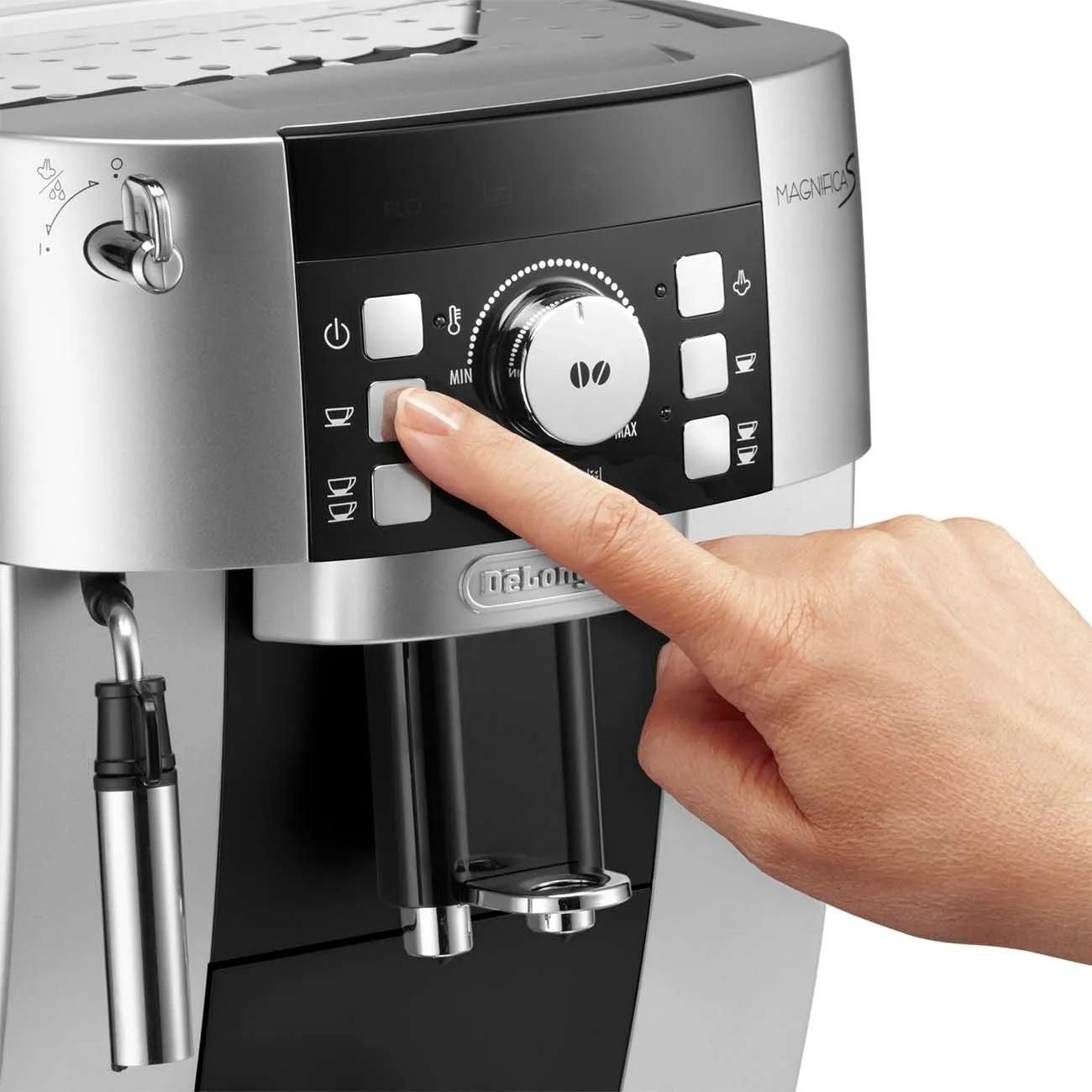 Кофемашина Delonghi ECAM 21.117.SB (ремонт кофемолки, не ставить помол ниже 2 и больше 5, менять помол, только по одной степени помола)