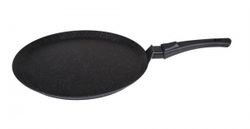 Сковорода-лавашница Кукмара 350мм,со съемной ручкой,АП (темный мрамор)