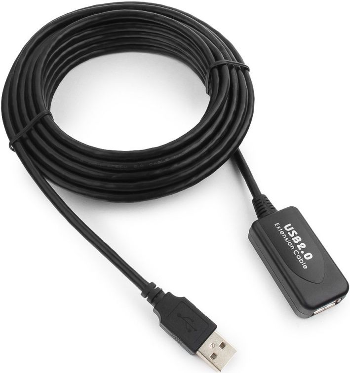 Кабель удлинительный Cablexpert UAE016-BLACK USB 2.0 A «m» - USB 2.0 A «f»