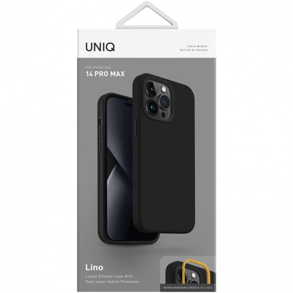 Uniq для iPhone 14 Pro Max чехол LINO Black - купить в 05.RU Махачкала,  цены, отзывы