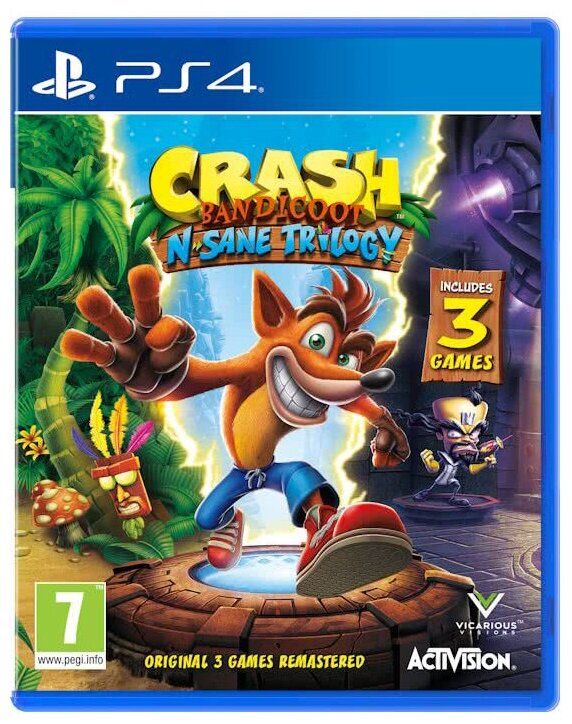 Игра для PlayStation 4 Crash Bandicoot N’sane Trilogy