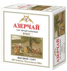 Чай черный байховый Букет 100 пакетиков Азерчай