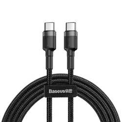 Кабель Baseus  Cafule Series Type-C PD2.0 60W Flash charge Cable(20V 3A) 1M Gray black