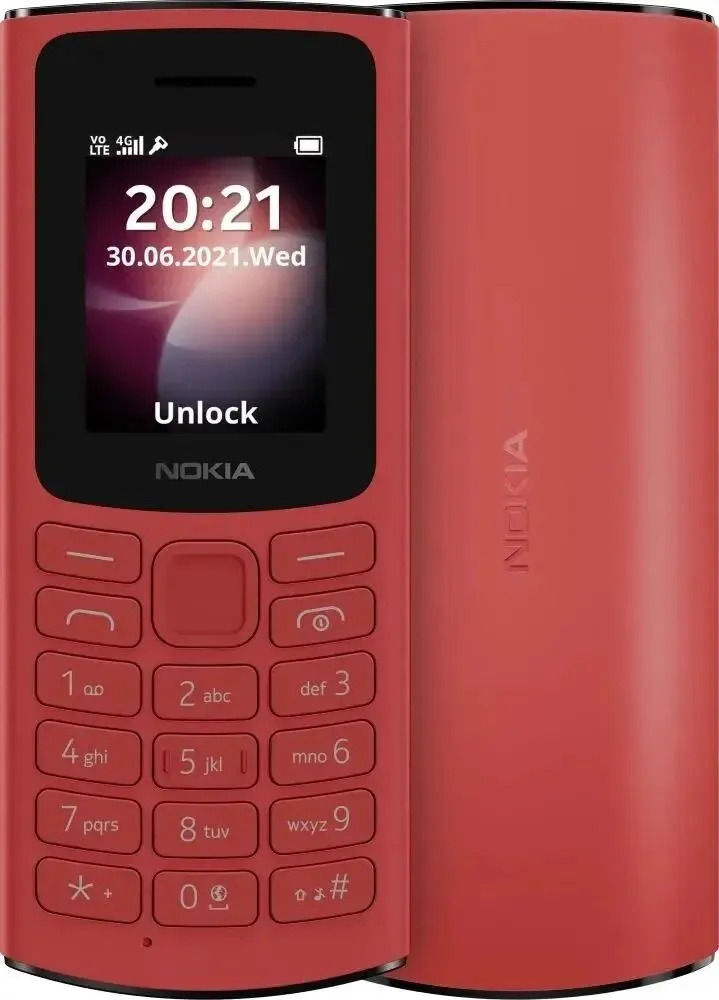 Сотовый телефон Nokia 106 красный