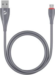 Кабель USB - micro USB  Deppa Ceramic 1 м, серый