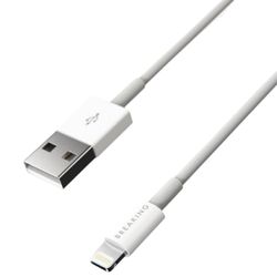 Кабель USB - Lightning Breaking 1 м, белый