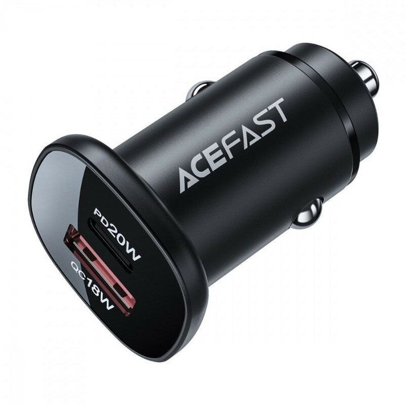 Автомобильное ЗУ AceFast B1 1U+1C черный