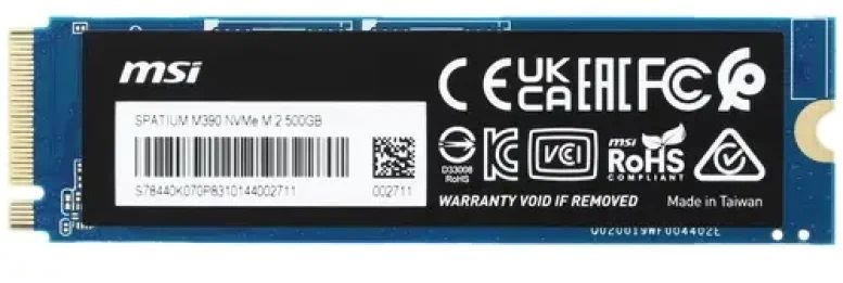 Накопитель SSD MSI SPATIUM M390 500 ГБ