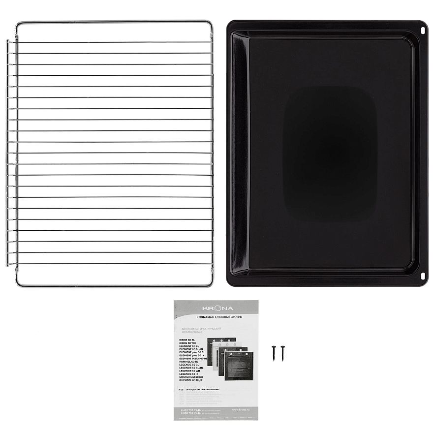 Духовой шкаф KRONA ELEMENT 60 BL/BL/ KROE067 черный