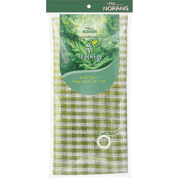 Массажная мочалка с полынью Mugwort Massage Shower Towel