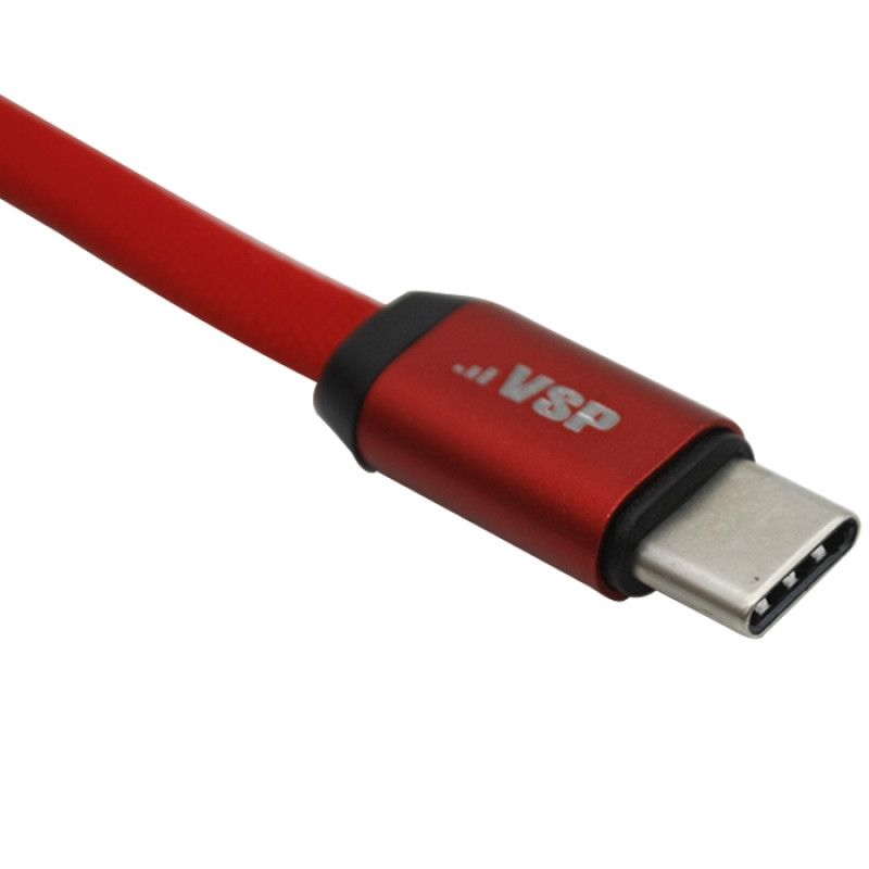 Кабель USB - Type-C Vespa 1 м, красный