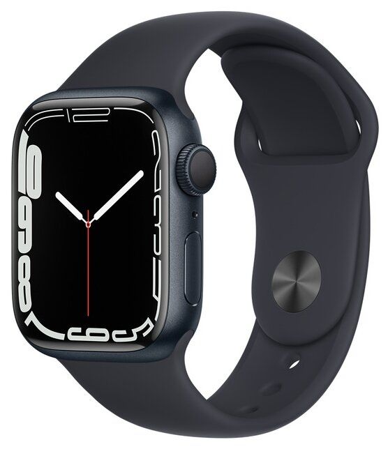 Смарт-часы Apple Watch Series 7 41mm MKMX3RU/A черный