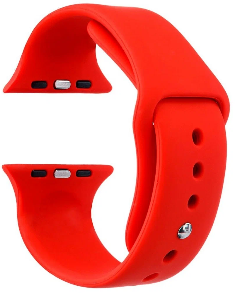Ремешок силиконовый «vlp» Silicone Band для Apple Watch 42/44 мм, красный