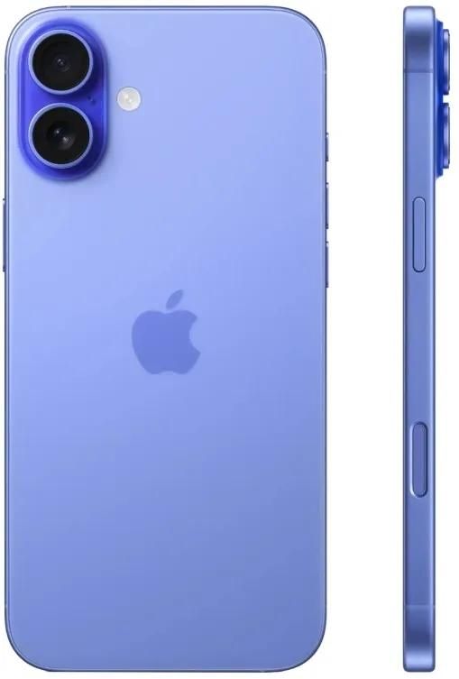 Смартфон Apple iPhone 16 128 Гб голубой (замена фронтальной камеры)