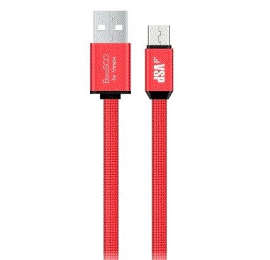 Кабель USB - micro USB Vespa 1 м, красный