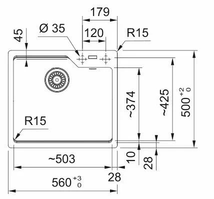 Мойка Franke UBG 610-56 искусственный камень