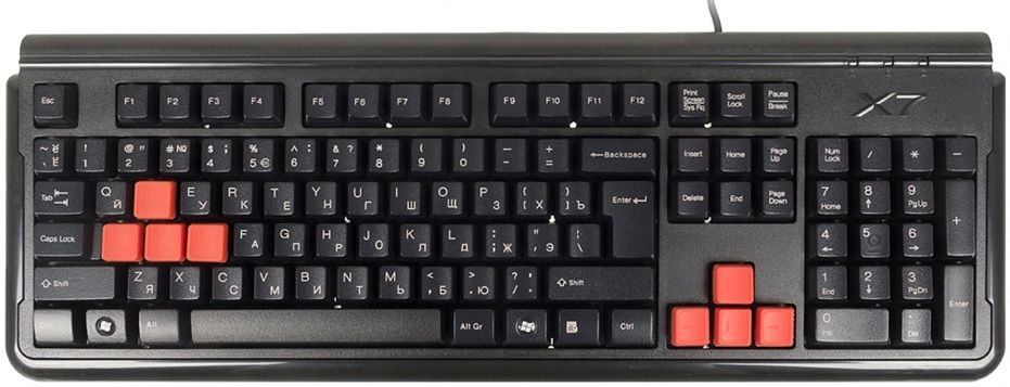 Игровая клавиатура A4Tech X7-G300 Black PS/2