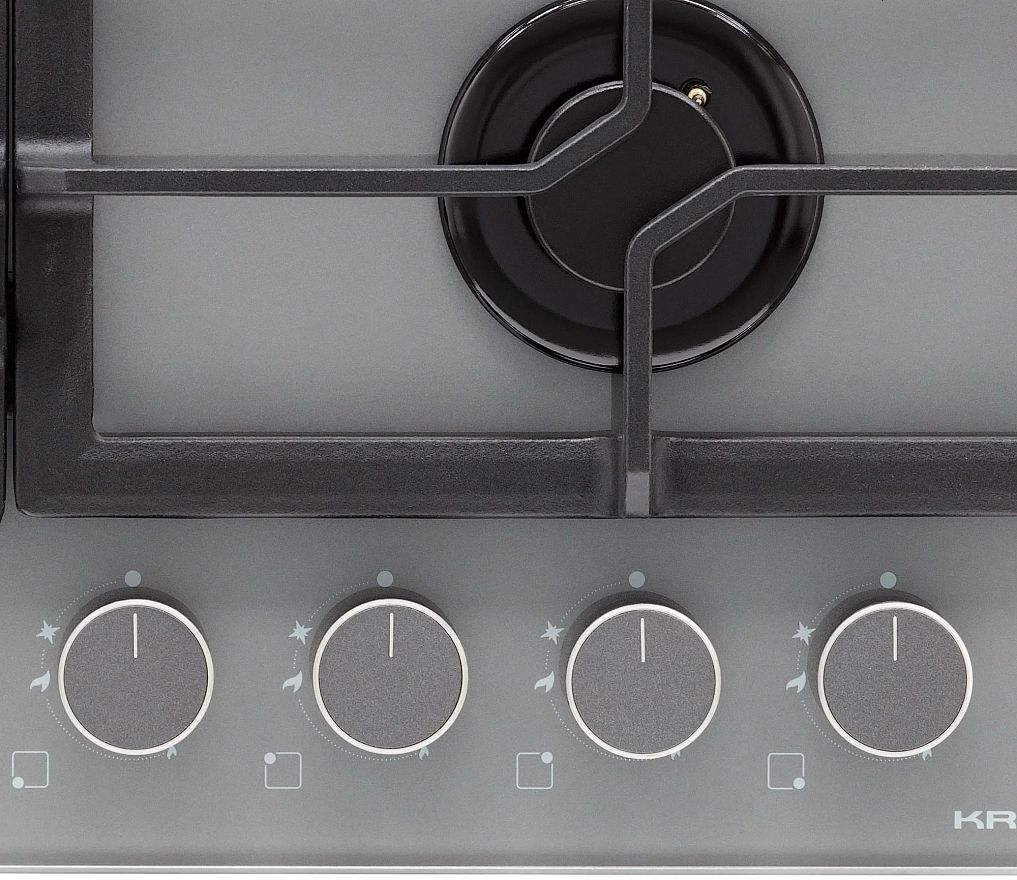 Газовая варочная панель KRONA MYSTERIUM gh 60 GR/ KRGH41 серый