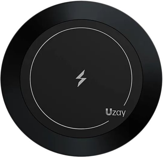 Держатель автомобильный Uzay Magnet Car Mount с беспроводной зарядкой, черный