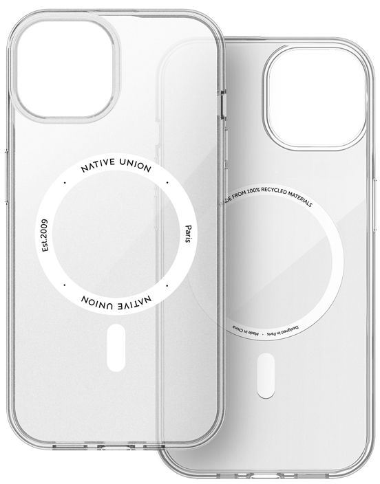 Чехол накладка Native Union CLEAR CASE для Apple iPhone 15 Pro прозрачный