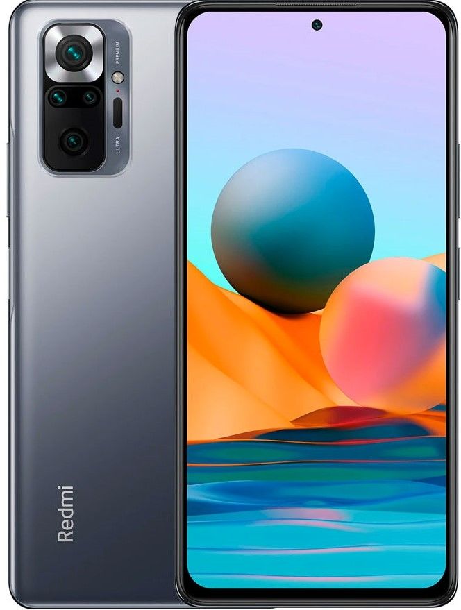 Смартфон Xiaomi Redmi Note 10 Pro 128 Гб серебристый