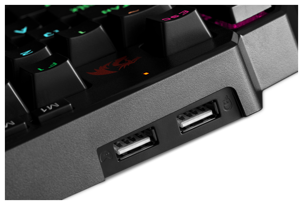 Клавиатура проводная Redragon Diti X K601-RGB Outemu Blue черный