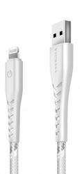 Кабель USB-A -  Lightning EnergEA NyloFlex 1,5 м, белый