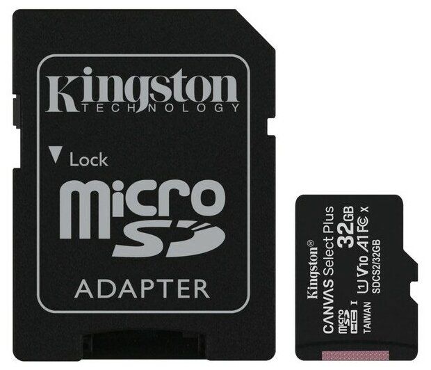 Карта памяти Kingston microSDHC Memory Card 32Gb 32 Гб