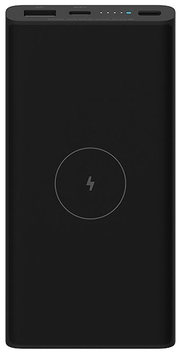 Портативное ЗУ Xiaomi Mi wireless power bank 10 000 mAh черный