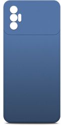 Чехол накладка Borasco Microfiber Case для TECNO Spark 8P синий