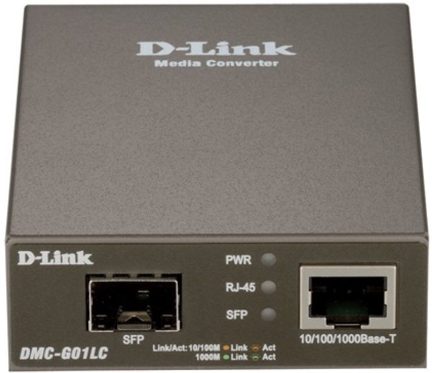 Медиаконвертер D-Link DMC-G01LC/C1A  100Base-TX/1000BASE-T Gig Eth