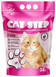 Наполнитель для кошачьего туалета силикагелевый 3,8л Cat Step Pink