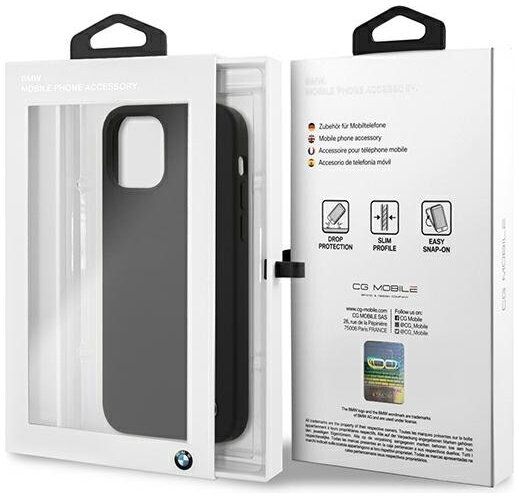 Чехол накладка BMW для Apple iPhone 12 Pro Max черный