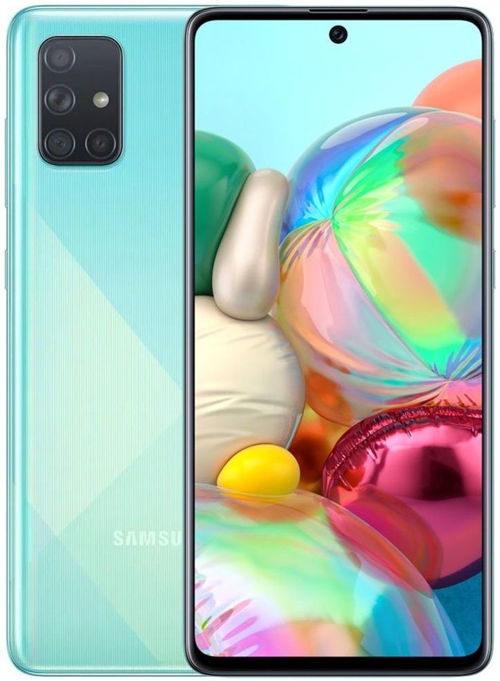Смартфон Samsung Galaxy A71 128 Гб голубой