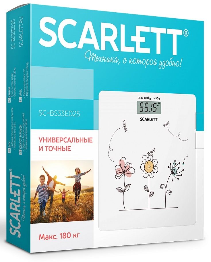 Весы напольные Scarlett SC-BS33E025 рисунок