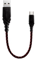 Кабель USB - micro USB EnergEA NyloGlitz 0,18 м, красный