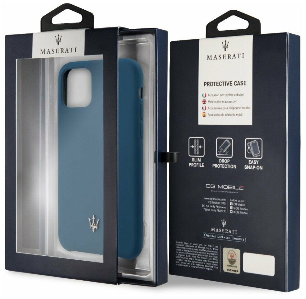 Чехол Maserati для iPhone 11 Pro Silicone case Hard Blue - купить в 05.RU  Махачкала, цены, отзывы