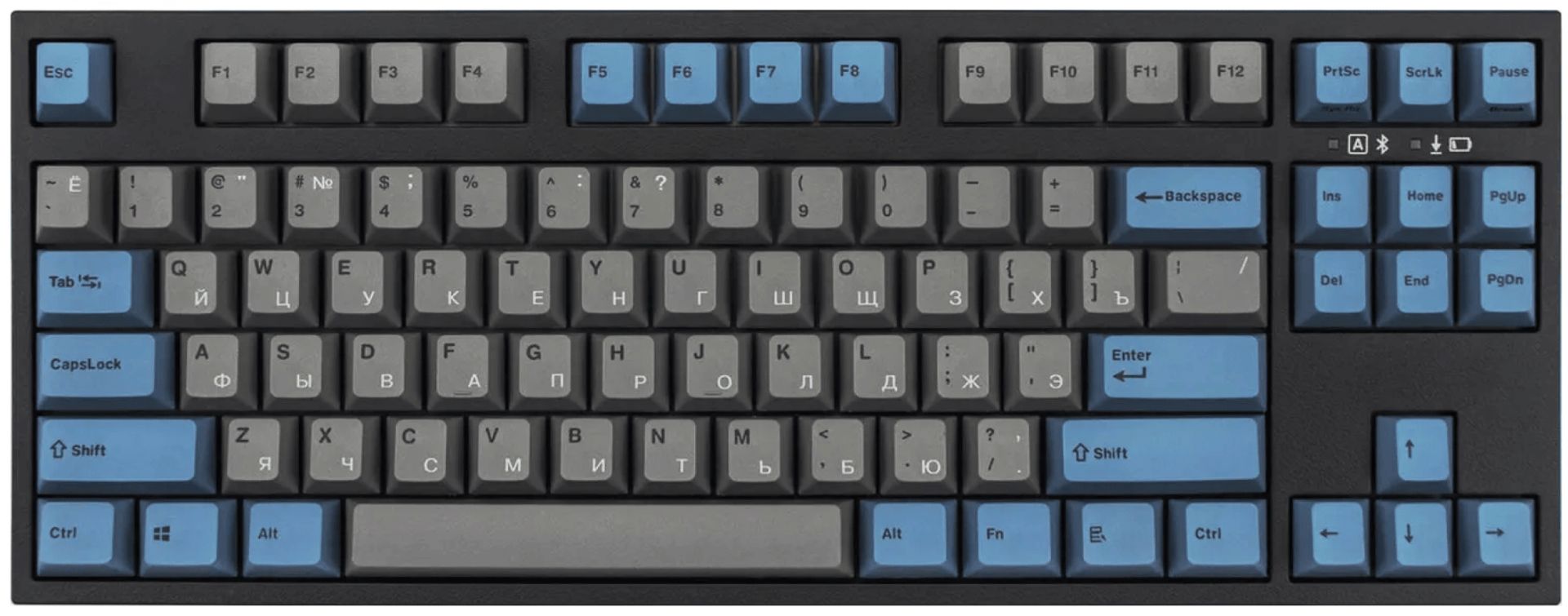 Клавиатура проводная Leopold FC750R BT Gray Cherry MX Blue серый
