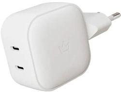 Сетевое ЗУ VLP G-Charge 45Вт USB-C+USB-C, PD, QC,  белый