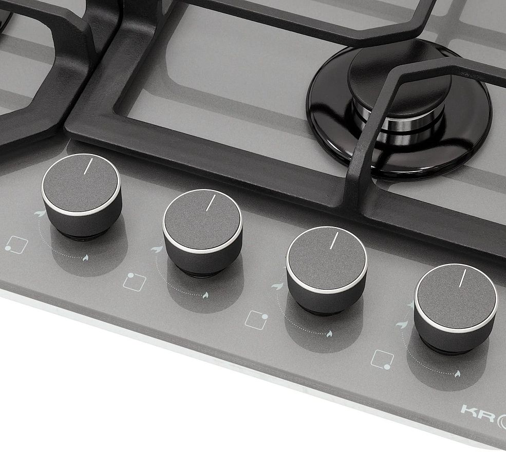 Газовая варочная панель KRONA MYSTERIUM gh 60 GR/ KRGH41 серый