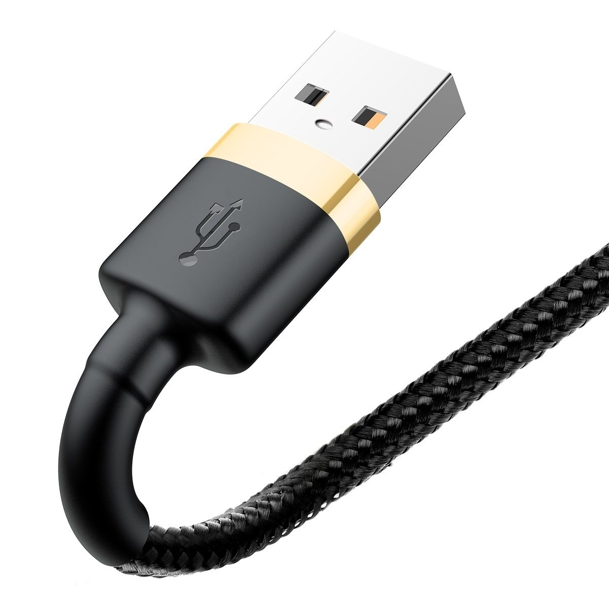 Кабель USB -  lightning Baseus cafule Cable 1 м, черный