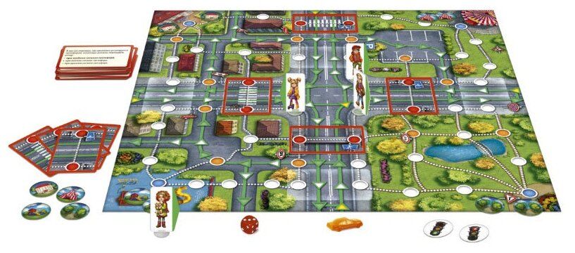 Игра настольная ZVEZDA "Правила дорожного движения", картонная коробка