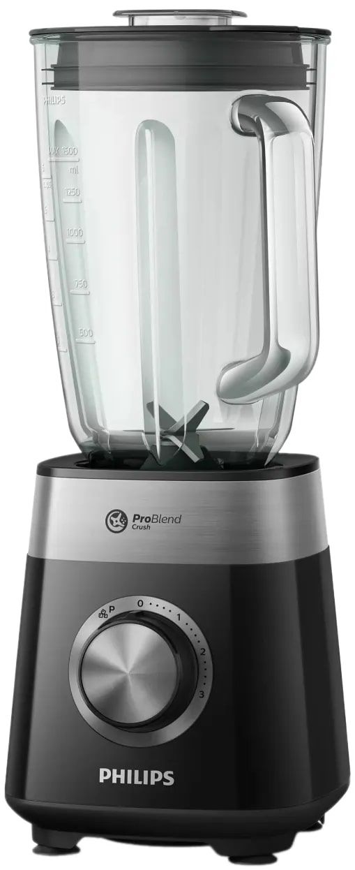 Блендер Philips HR2228 черный (сломана нижная часть ножки и скол на ручке)