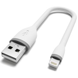 Кабель USB - Lightning Satechi Flexible 0,25 м, белый