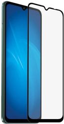 Закаленное стекло с цветной рамкой (fullscreen+fullglue) для Xiaomi Redmi 12C/13C/A3/Poco C55/C65 DF xiColor-103 (black)