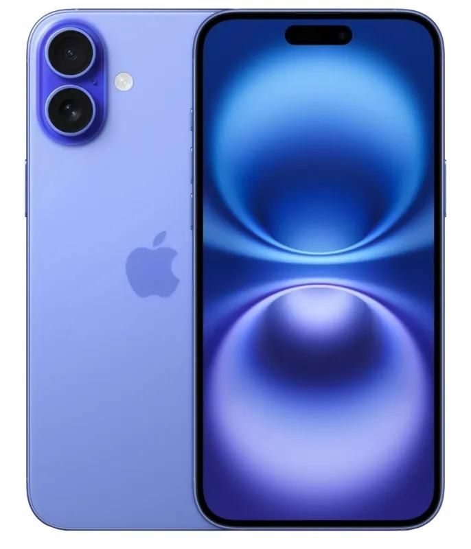 Смартфон Apple iPhone 16 128 Гб голубой (замена фронтальной камеры)